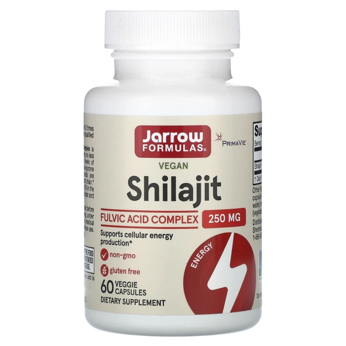Jarrow Formulas, Комплекс с мумиё, 250 мг, 60 вегетарианских капсул
