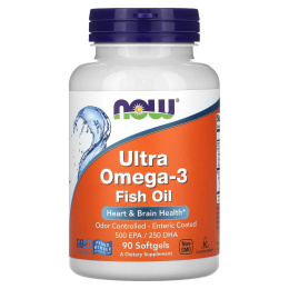 Now Ultra Omega-3 500 ЭПК и 250 ДГК, 90 мягких капсул