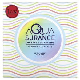 J.Cat Beauty, Компактная тональная основа Aquasurance, оттенок ACF102 натуральный, 9 г