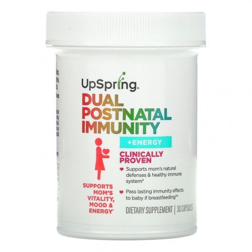 UpSpring, Dual Postnatal Immunity + Energy, 30 Capsules