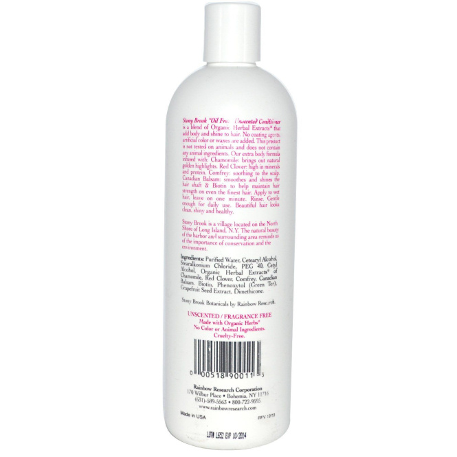 Stony Brook Botanicals, Травяной кондиционер, без запаха, 470 мл