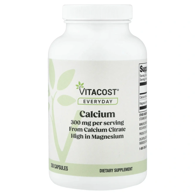 Vitacost, кальций, 250 капсул (150 мг в 1 капсуле)