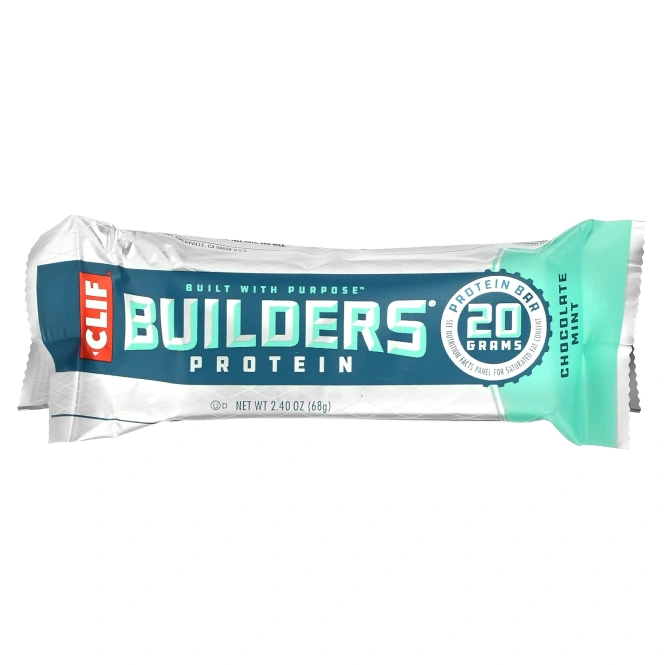 Clif Bar, Шоколадный батончик Builder's с мятой 12 батончиков