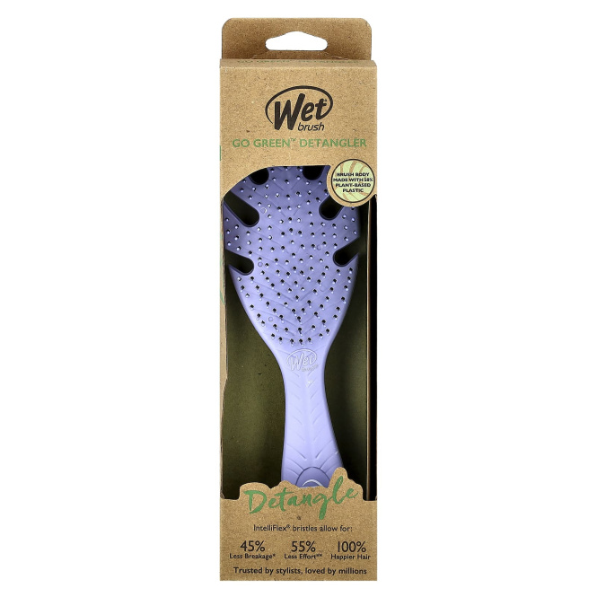 Wet Brush, Средство для расчесывания волос Go Green ™, лаванда, 1 шт.