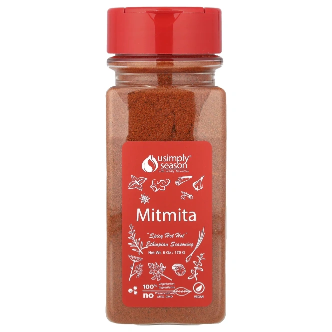 USimplySeason, Эфиопская приправа, митмита, 170 г (6 унций)