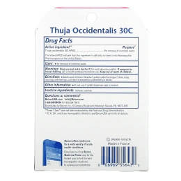 Boiron, Туя западная 30С, 3 тубы по 80 гранул