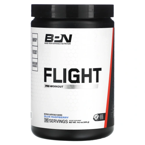 BPN, Flight, перед тренировкой, голубая малина, 405 г (14,3 унции)