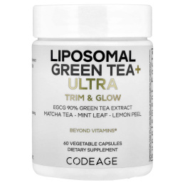 Codeage, Liposomal Green Tea + Ultra Trim & Glow, 60 растительных капсул