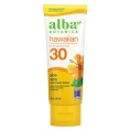 Alba Botanica, Натуральный Гавайский солнцезащитный крем, фактор защиты SPF 30, 4 жидких унций (113 г)