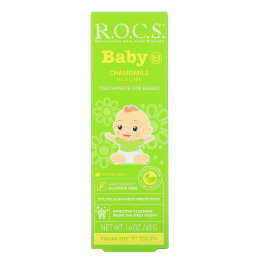 R.O.C.S., Baby, зубная паста с ромашкой, для детей 0‒3 лет, 45 г (1,6 унции)