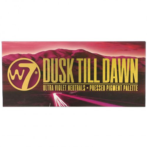 W7, Dusk Till Dawn, Ultra Violet Neutrals, палитра прессованных пигментированных теней, 9,6 г (0,34 унции)