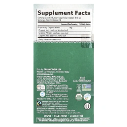 Organic India, оригинальный чай тулси, без кофеина, 18 пакетиков для заваривания, 32,4 г (1,14 унции)