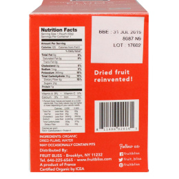 Fruit Bliss, Органическая французская слива, 12 мини-упаковок, 1,76 унц. (50 г) каждая
