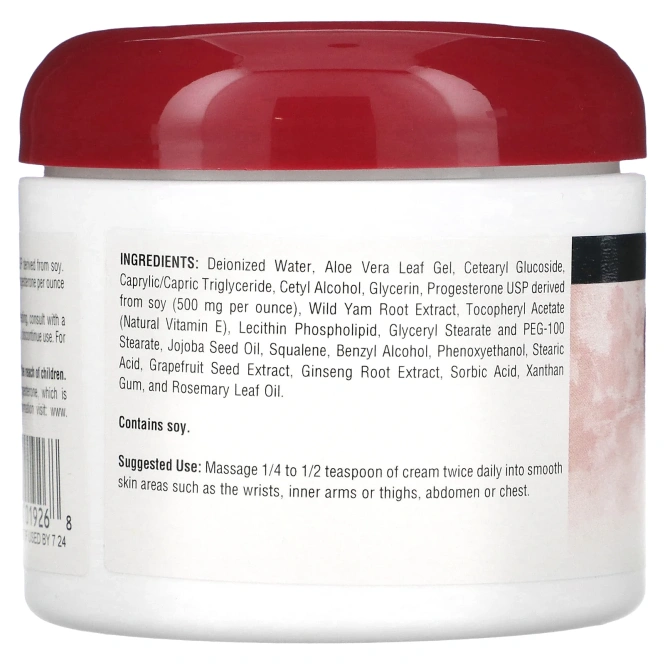 Source Naturals, Натуральный крем с прогестероном, 4 унции (113,4 г)