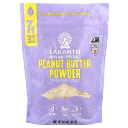 Lakanto, арахисовая паста в порошке, 241 г (8,5 унции)