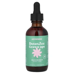 JoySpring, DetoxZee Grown Ups, цеолит для взрослых, 60 мл (2 жидк. унции)