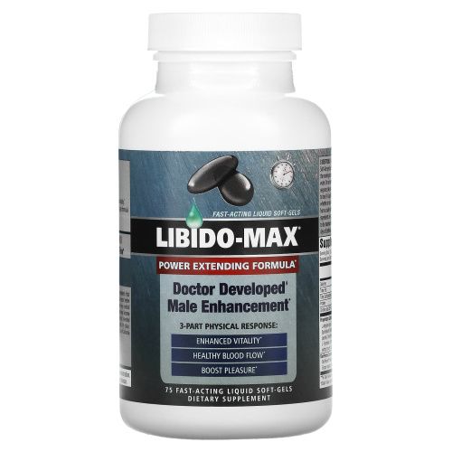 Applied Nutrition, Libido-Max, 75 быстродействующих жидких гелевых капсул