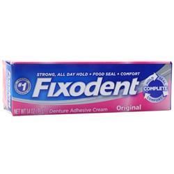 Fixodent, Клейкий крем для зубных протезов Оригинал 1,4 унции