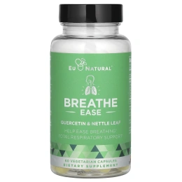 Eu Natural, Breathe Ease, кверцетин и листья крапивы, 60 вегетарианских капсул
