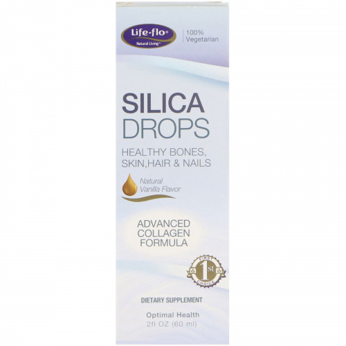 Life-flo, Silica Drops, Natural Vanilla Flavor, 2 fl oz (60 ml)