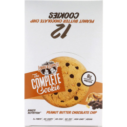 Lenny & Larry's, Цельное печенье, арахисовое масло и шоколадная крошка, 12 печений, по 57 г каждое