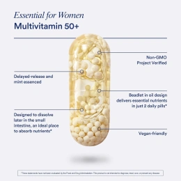 Ritual, Essential for Women, мультивитамины для женщин старше 50 лет, с мятным вкусом, 60 веганских капсул