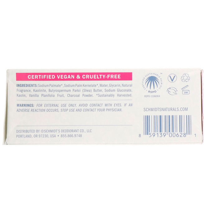 Schmidt's, Natural Soap, Rose + Vanilla, 5 oz (142 g)