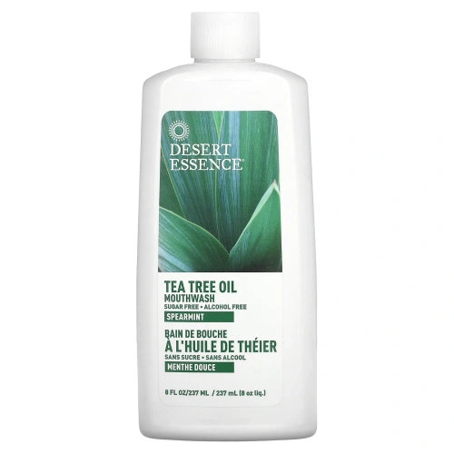 Desert Essence, Tea Tree Mouthwash, Spearmint , 8 fl oz (236 ml)