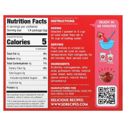 Natural Simply Delish, Натуральный десерт с джемом, клубника, 20 г (0,7 унции)