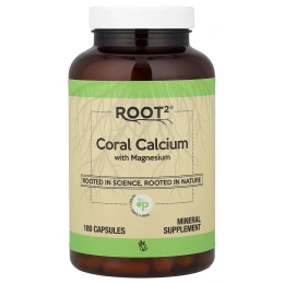 Vitacost, Root2®, коралловый кальций с магнием, 180 капсул