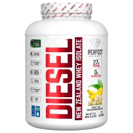 PERFECT Sports, Diesel, изолят сыворотки из Новой Зеландии, банан, 2,27 кг (5 фунтов)