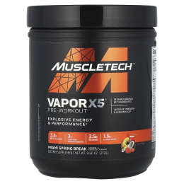 Muscletech, VaporX5, Next Gen, предтренировочный комплекс, со вкусом Miami Spring Break, 272 г (9,60 унции)