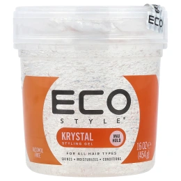 Eco Style, гель для укладки волос, для всех типов волос, Krystal, 454 г (16 унций)