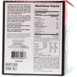 MET-Rx, Печенья с сывороточным протеином, шоколадные, 8 пакетиков, 1,90 унций (54 г) каждый