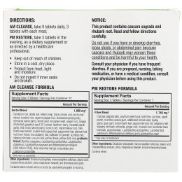 Country Farms, 7-дневный курс внутренней очистки, двухкомпонентная система детоксикации до полудня/после полудня, 63 капсулы для прием до полудня/21 капсула для приема после полудня