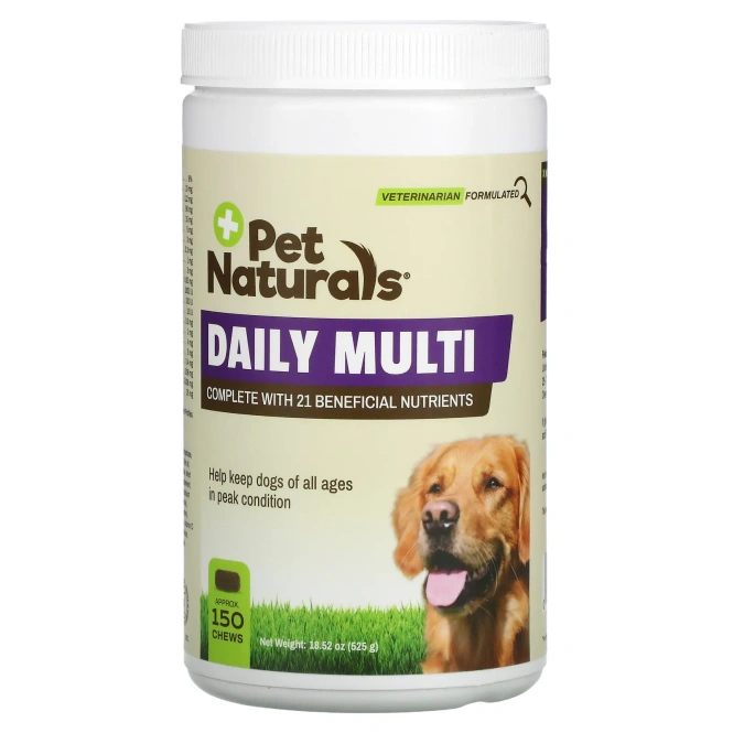 Pet Naturals of Vermont, Ежедневный поливитамин для собак, 150 жевательных пастилок