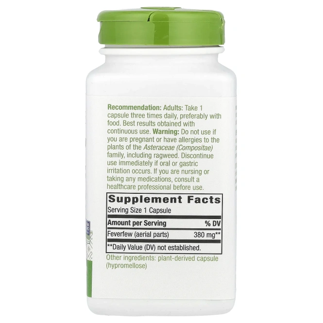 Nature's Way, Пижма девичья, 380 мг, 180 растительных капсул