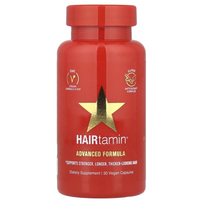 HAIRtamin, Advanced Formula, 30 веганских капсул