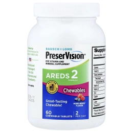 PreserVision, AREDS 2 Formula, ягодное ассорти, 60 жевательных таблеток
