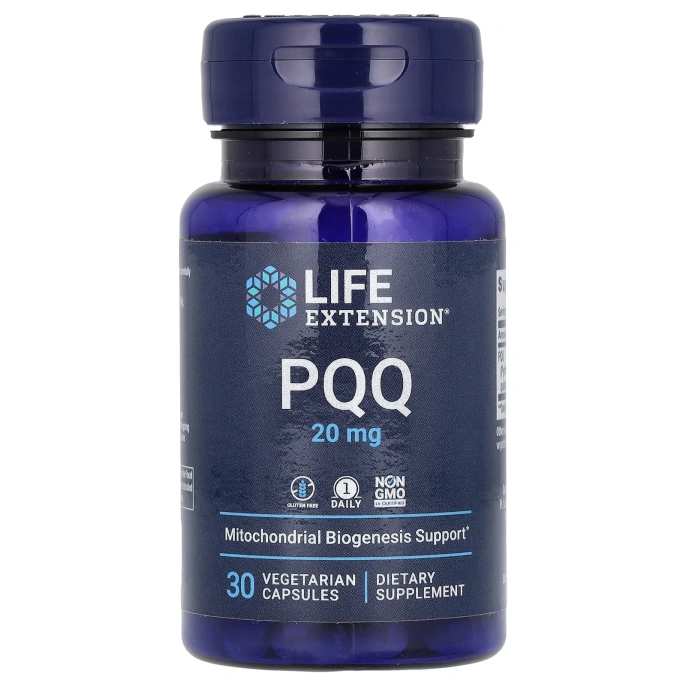 Life Extension, PQQ Caps, 20 мг, 30 вегетарианских капсул