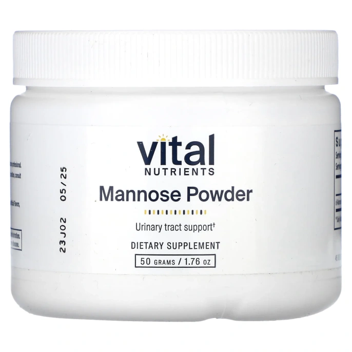 Vital Nutrients, манноза в порошке, 50 г (1,76 унции)