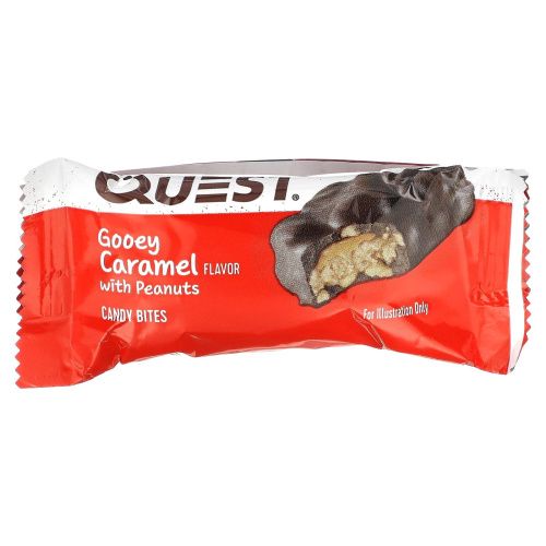 Quest Nutrition, Quest Candy перекус Клейкая карамель с арахисом 8 шт