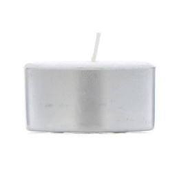 Aloha Bay, Восковые кокосовые свечи, чайные огоньки, без запаха, белые, 12 шт.