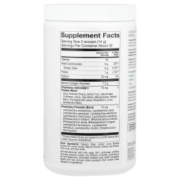 Solumeve, Radiant Beauty, сухая смесь для приготовления напитка с экологически чистым коллагеном, пробиотиками и суперфруктами, клубничный лимонад, 454 г (16 унций)