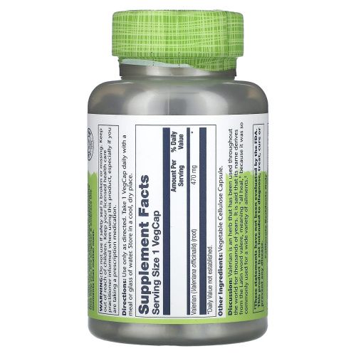 Solaray, Valerian, 470 mg, 180 VegCaps
