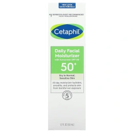 Cetaphil, Дневной увлажняющий крем для лица с SPF 50+, 50 мл