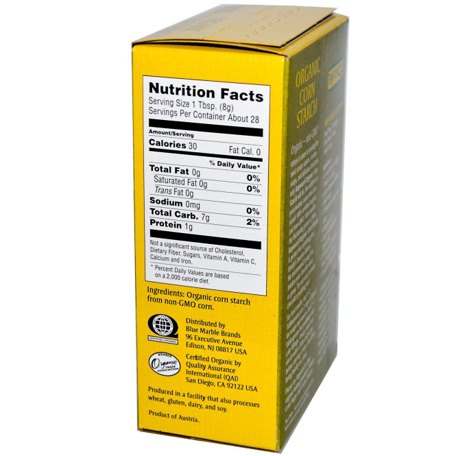Rapunzel, Органический кукурузный крахмал, 8 унций (227 г)