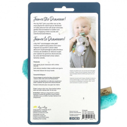 Itzy Ritzy, Itzy Pal, плюшевая игрушка с силиконовым прорезывателем, для малышей от 0 месяцев, динозаврик Джеймс, 1 шт.