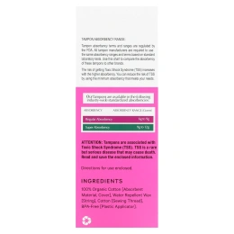 The Honey Pot Company, Тампоны из 100% органического хлопка, обычные, 18 шт.