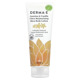 DERMA E, Ультраувлажняющий лосьон для тела с маслом ши, с жасмином и ванилью, 227 г (8 унций)